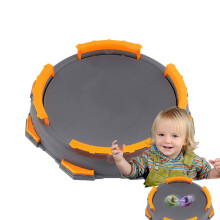 Burst Gyro Disk - Burst Gyro Battle Set for Kids | High Performance Top Stadium Gyro Game, Round Gray Design