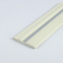 Self-Adhesive Sealing Strip 20 Feet x 4 Inch Flexible Rubber Skirting Board for Wall Floor Cove Base White Silver