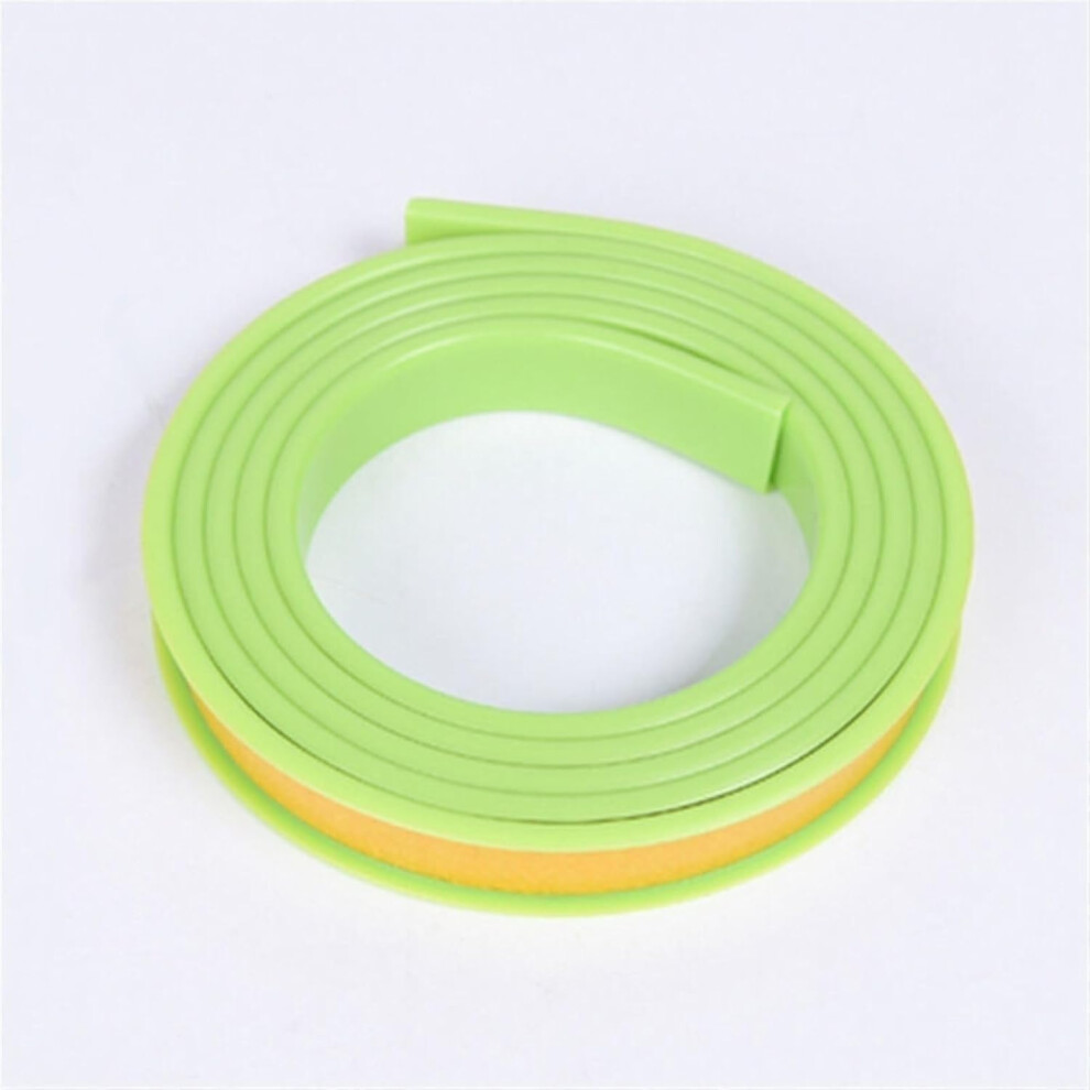 Self-Adhesive Sealing Strip U-Shape Edge Banding 16.4 Feet 9-40mm Flexible TPE Furniture Edge Guard Green 30mm