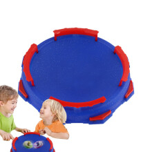 Stadium Battle Game Portable Fusion Metal Top with Flexible Burst Features in Round Pearl Blue