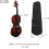 Violin Starter Set 4/4 Acoustic Solid Wood Retro Matte Violin with Case Bow for Beginners Gift 2