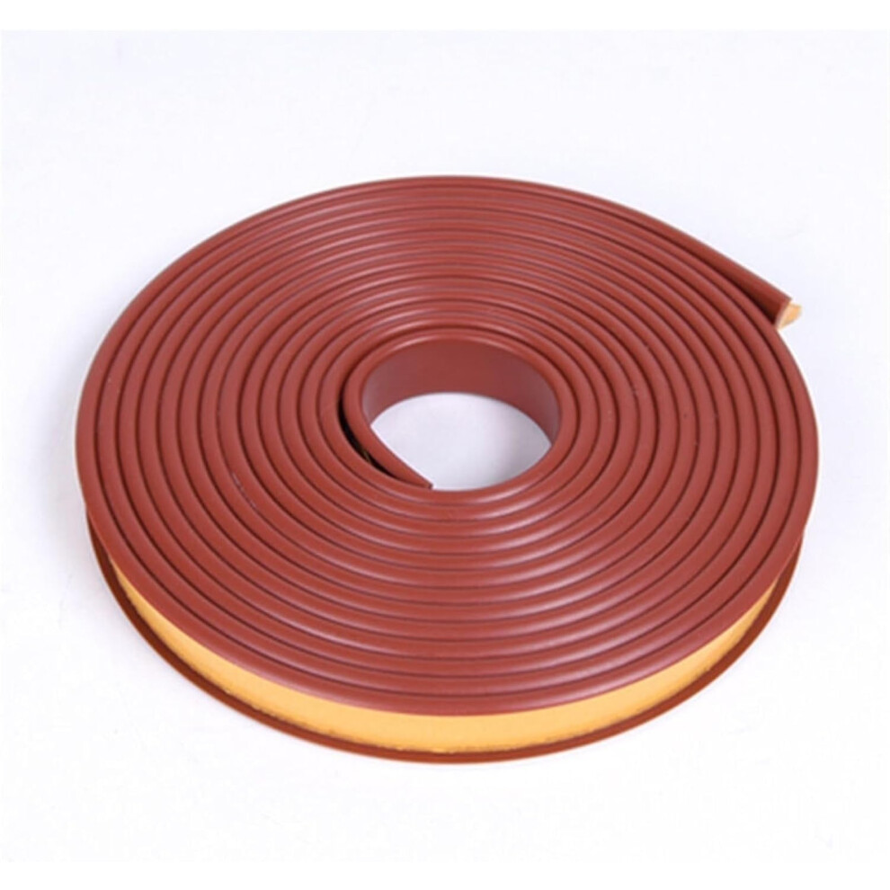 Self-Adhesive Edge Banding, U-Shaped 16.4Ft Tpe Furniture Edge Protector, 9-40Mm Brown Self-Adhesive Veneer Trim, 14Mm Width 6482260063416