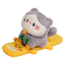 Soft Plush Animal Wristband Cute Cartoon Giraffe Kitten Design for Kids Bicycles Fun Decorative Slap Band