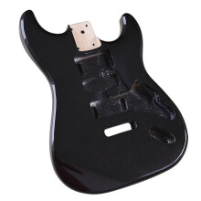 Professional Electric Guitar Body Black Classic DIY Accessories Compatible with Various Models and Sizes