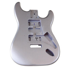 Professional ST Silver Electric Guitar Body DIY Kit, Compatible with Standard Parts, High-Quality Material, Musical Instrument Accessory