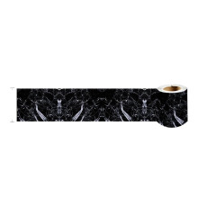 Self-Adhesive Baseboard Stickers 2 Pack, Waterproof Wall Borders for Bathroom, Office, Kitchen, Black