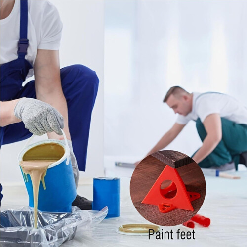 Painter's Pyramid Stand - 10 Mini Cone Paint Triangle Stands for Canvas Support and Woodworking Projects 1