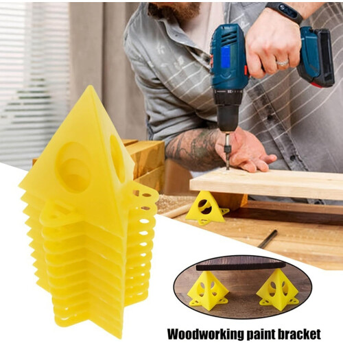 Painter's Pyramid Stand - 10 Mini Cone Paint Triangle Stands for Canvas Support and Woodworking Projects 2