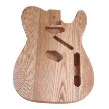 E Guitar Body Heavy Wood DIY Kit for Electric Guitar Building, Compatible with Standard Models, Unfinished Natural Finish