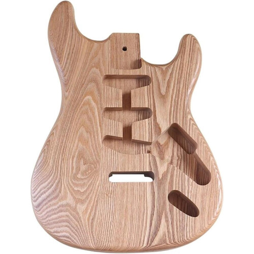 Thick Body Electric Guitar for DIY Projects, Compatible with Custom Accessories, Solid Wood Construction, Versatile Design 2