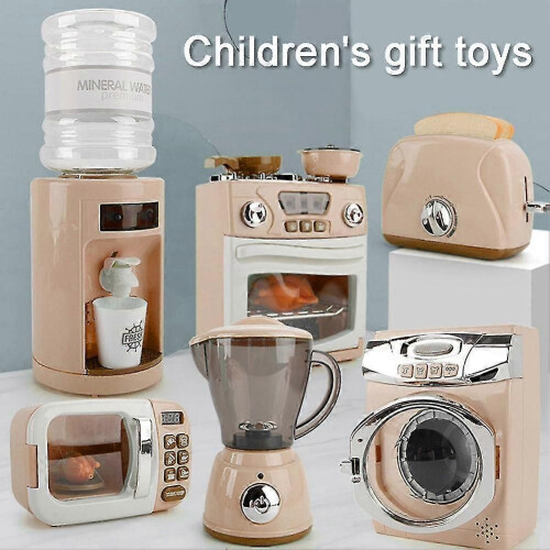 (1)Kids Washing Machine Steamer Water Dispenser Kitchen Tool Set 1