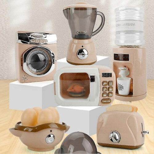 (1)Kids Washing Machine Steamer Water Dispenser Kitchen Tool Set 2