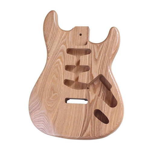 Thick Body Electric Guitar for DIY Projects, Compatible with Custom Accessories, Solid Wood Construction, Versatile Design