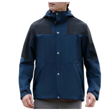 Rain Jacket Women's Waterproof Lightweight Windbreaker Lined Breathable 4XL Dunkelblau for Cycling and Outdoor Activities