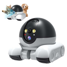 Camera 360 View Smart Robot with Dual Lens, 1080p HD, Wi-Fi, 2-Way Audio, Night Vision, App Control