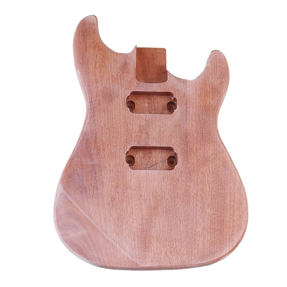 DIY Electric Guitar Body Kit in Wood Color, Compatible with Standard Models, Unfinished, Customizable Size and Shape-image-OPC-PK2MRQF-NEW