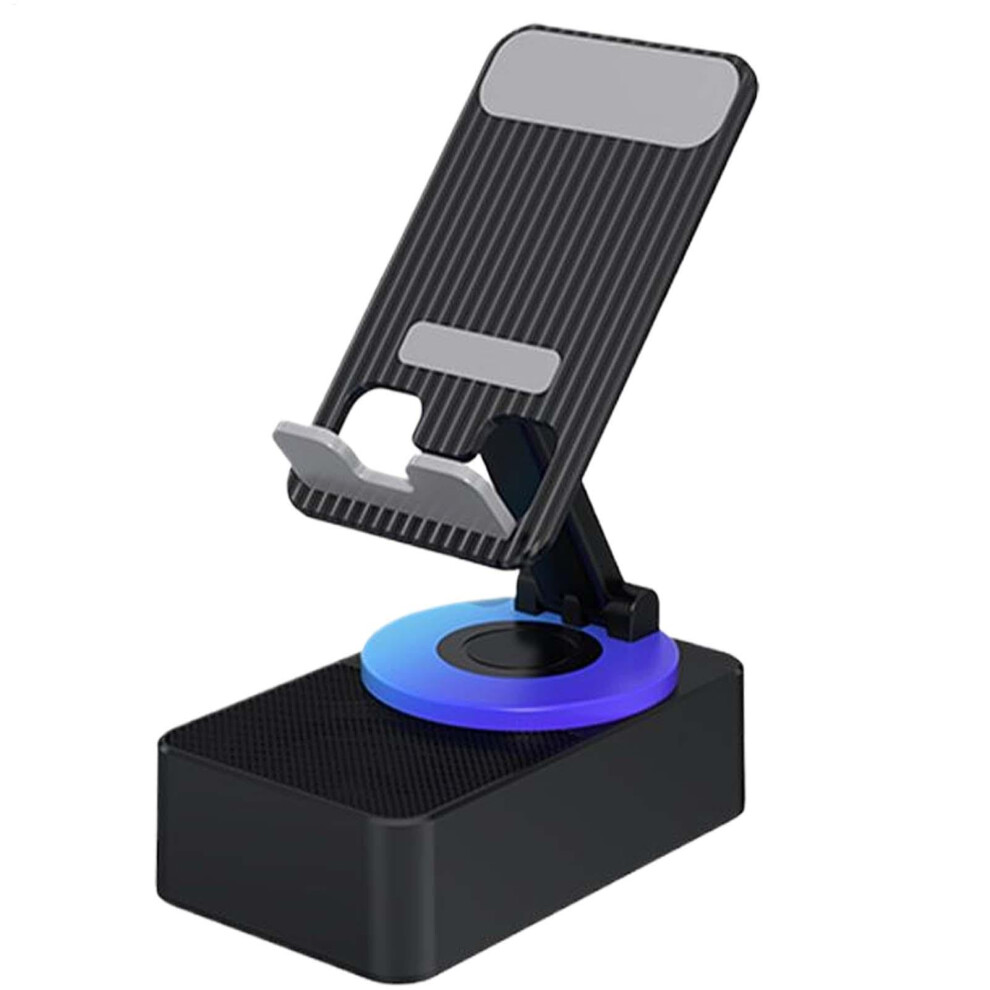 Induction Speaker For Phone, Wireless Charging Stand, 360 Rotatable, Rechargeable, Portable For Travel And Home Use, Black 6947110564630