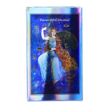 Celestial Tarot Laser Cards Set, Fortune Telling Tarot Deck for Parties, High-Quality Laser Cut Design