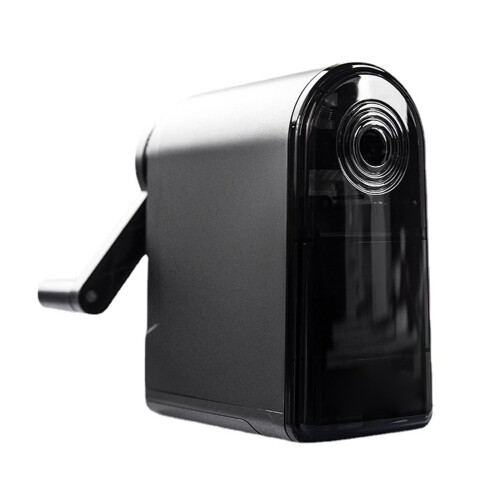 Manual Pencil Sharpener with Container, Auto Feed, 3 Thickness Settings, Adjustable for Kids, Artists, Office Use