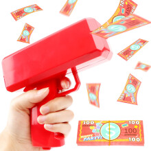 Money Gun Shooter for Films, Handheld Prop Gun for Parties and Weddings, Make It Rain Money Gun for Kids and Adults