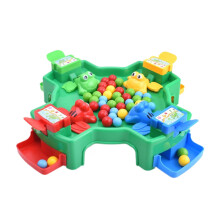 Frog Board Game, Portable Hungry Frog Toy for Quick Reflex Challenge, 10.43x10.43x2.68 Inches, Fine Motor Skill Builder for Preschool