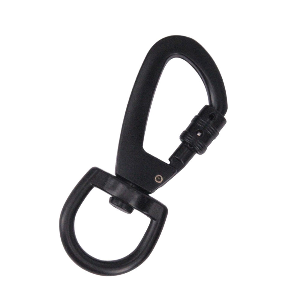 Snap Hooks Heavy Duty, Black Zinc Alloy Dog Lead Clip, 360 Degree Rotating Eye Snaps For Securing Ropes And Flags 6038364701282