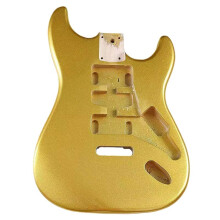 E Guitar Kit Professional DIY Body Gold Finish Electric Guitar Assembly Set Full-Size Compatible Components