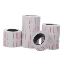 10 Rolls Yellow Dot Price Label Stickers, Transparent Self-Adhesive Packaging Strips, Removable Garage Stickers