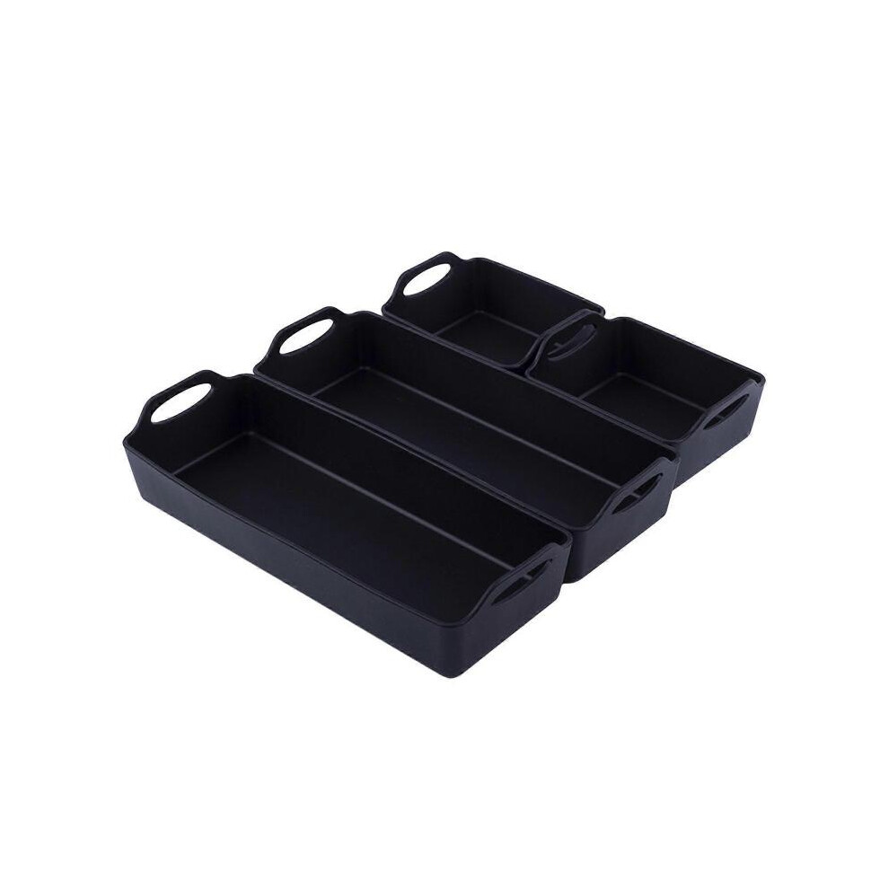 (Black)Baking Sheet Pan Divider Heat Resistant Cooking Pan Set for Oven Air Fryer