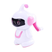 Robot Pencil Sharpener Cartoon Design, Durable Plastic Sharpener for Standard and Jumbo Pencils, Multi-Size Compatibility