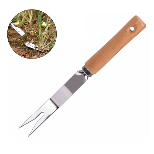Hand Weeding Fork Manual Weed Extractor Stainless 1