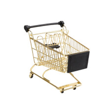Small Shopping Trolley for Children - Golden Toy Cart for Boys, Durable, Lightweight, Ideal for Indoor and Outdoor Play