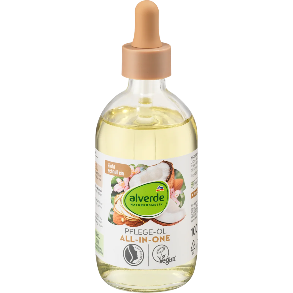 Alverde Natural Cosmetic Alverde Naturkosmetik All-In-One Nourishing Oil For Skin & Hair 100 Ml