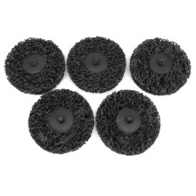 3" 75mm Quick Change Easy Strip and Clean Discs for Paint Rust Removal and Surface Preparation, 5 Pack Black
