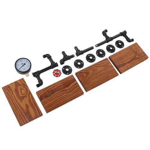 Shelf Retro Style Industrial Pipe Shelving Home 2