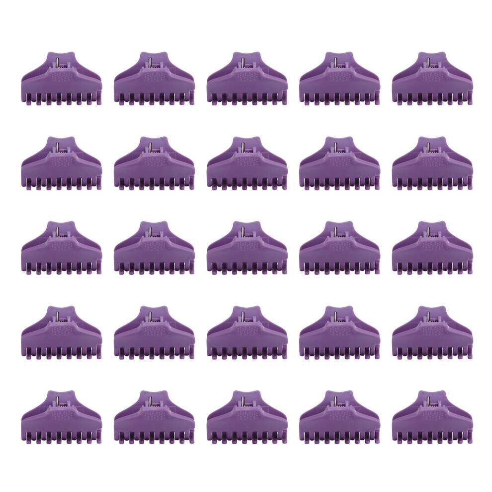 25pcs Hair Curler Claw Clip Set Perm Jaw Clamps