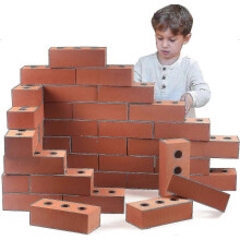 100pcs Foam Building Bricks 1.6x0.8x0.45cm For Construction Role Play And Pretend Play