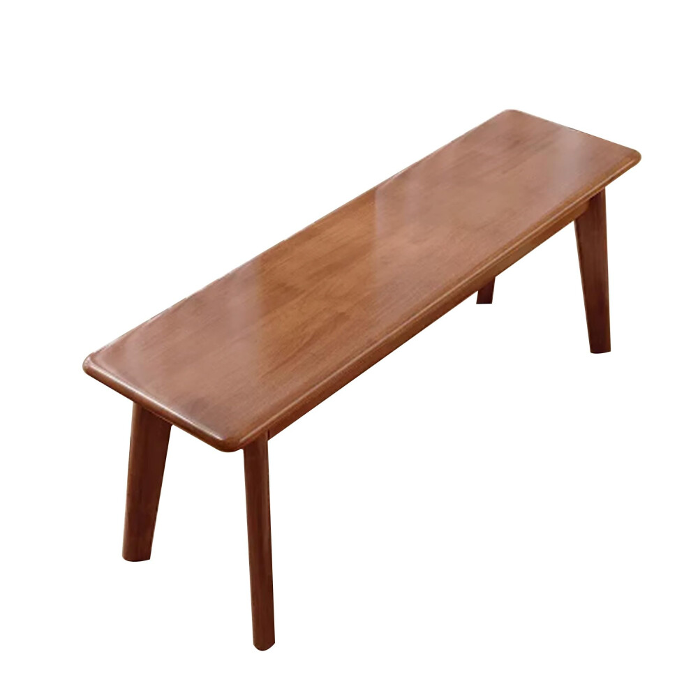 Farmhouse Rustic Wooden Bench for Living Room, Bedroom, Kitchen â 120 cm Walnut Color Indoor Dining Furniture-image-OPC-PK2NNJN-NEW