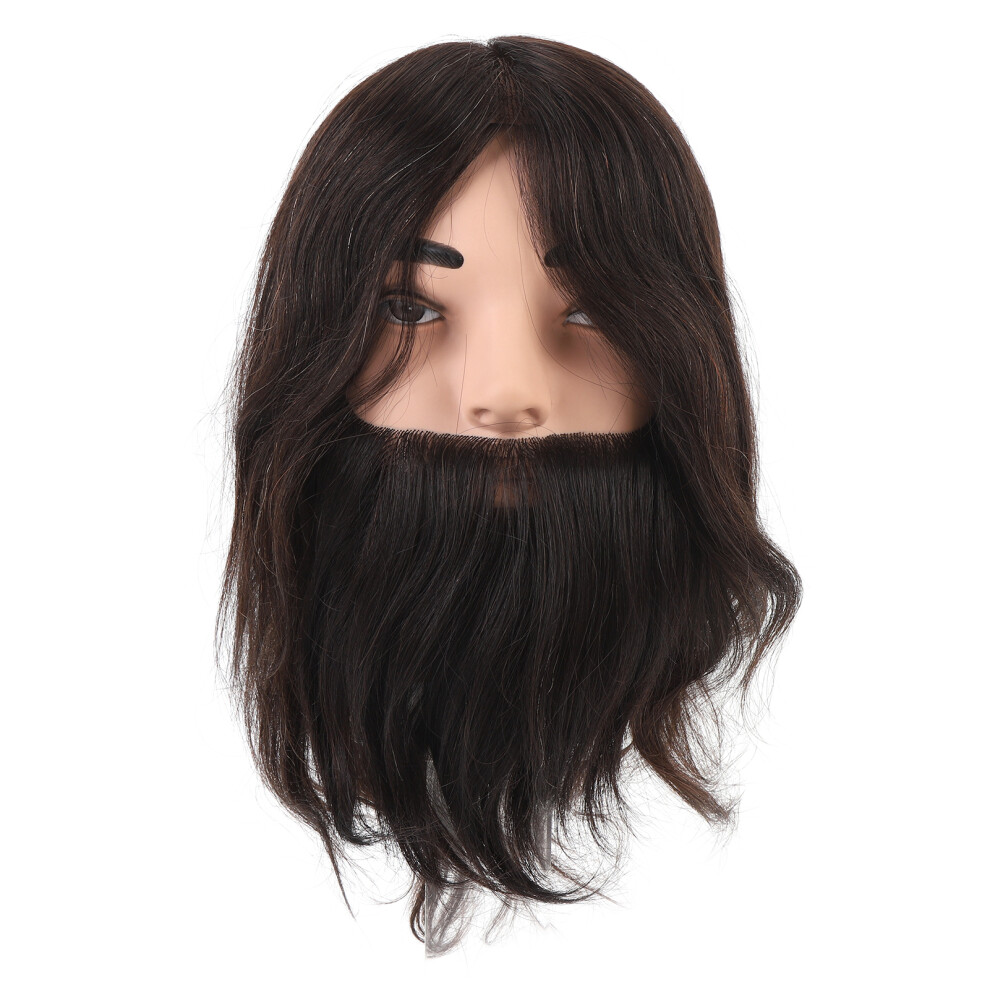 Unisex Male Mannequin Head With Beard Simulation Beard