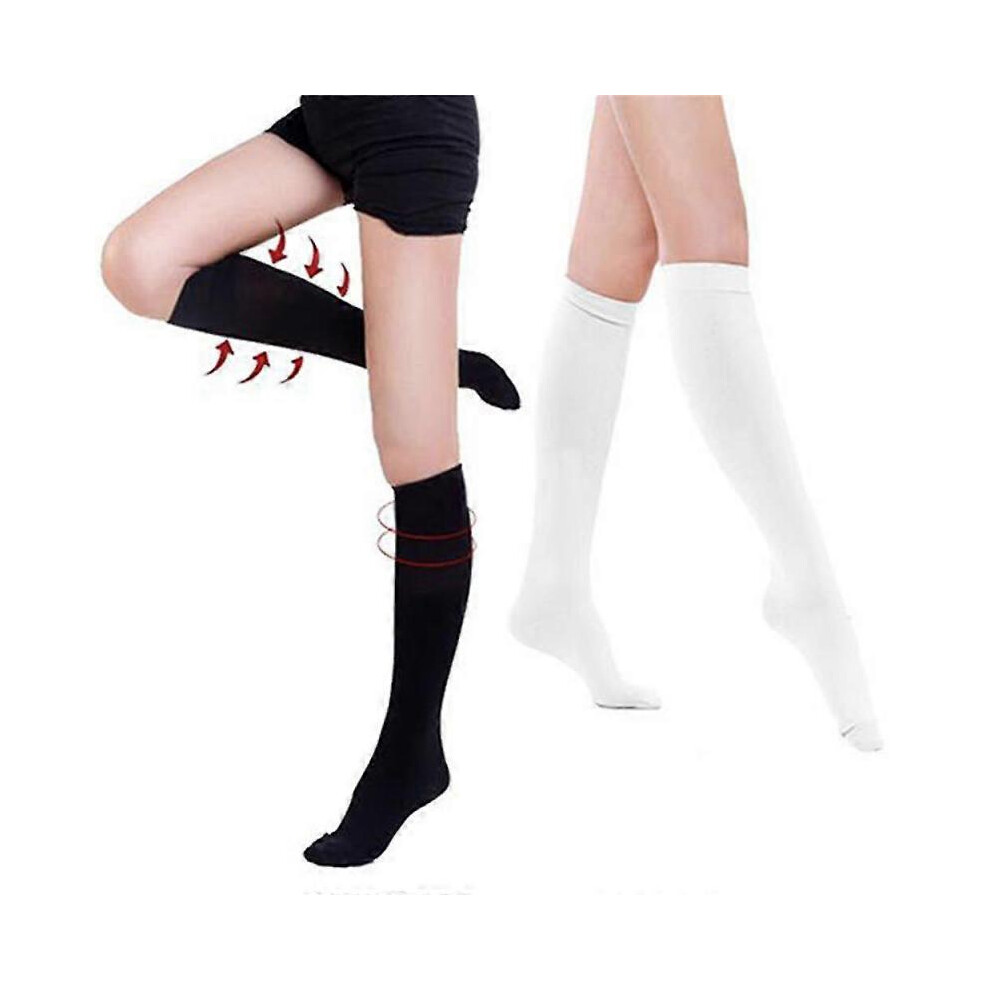 (L,White)Miracle Compression Stocking - Compression Stocking