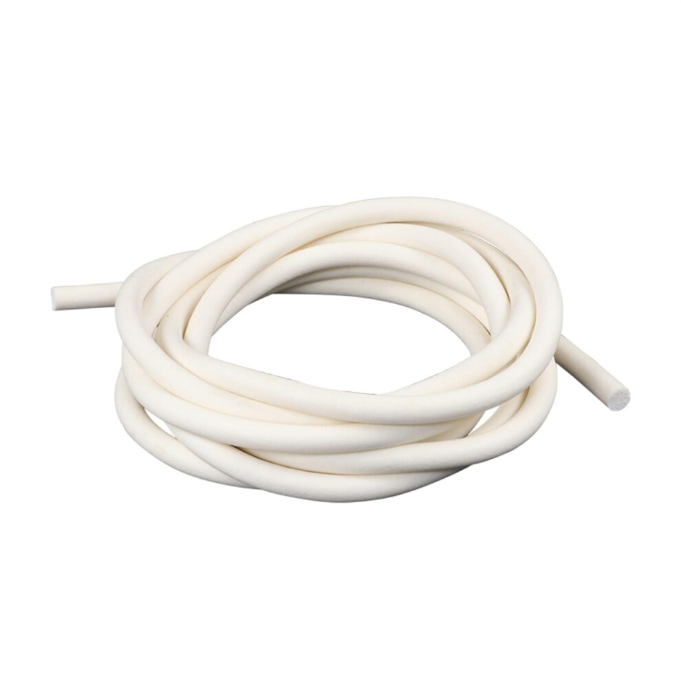 Silicone Sponge Foamed Silicone Rubber Sealing Strip 10m, 6mm Diameter White, Noise Examination Cord