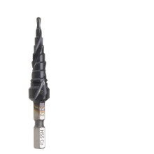 HRC89 M35 Cobalt TiAIN Step Drill Bit 3-12 mm 4-12 mm 4-20 mm 1/4 Inch Hex Shank for Stainless Steel
