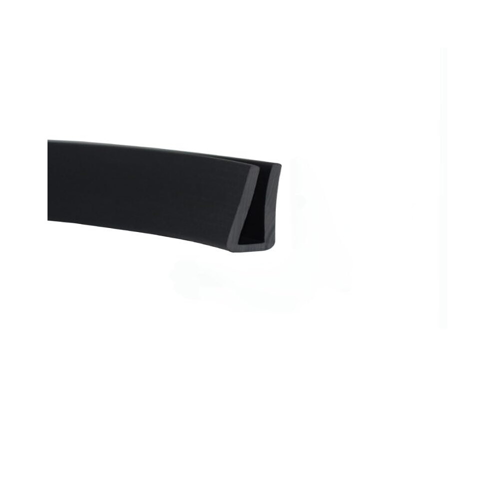 U Shape Rubber Seal Strip 3.28 Feet Flat Edge Protector For Sharp Surfaces 23Mm X 11Mm For Cars Boats Machines Black 6447073077562