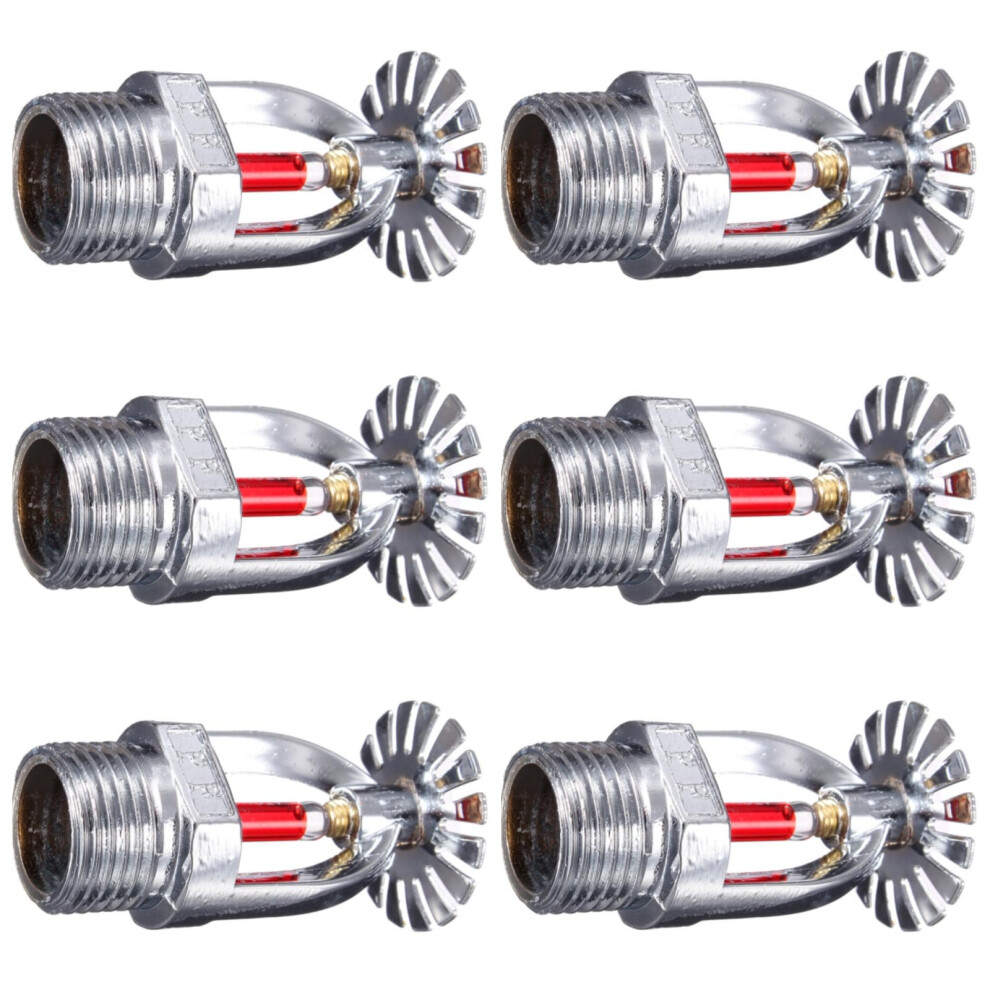 Hanging Sprinkler Heads 1/2" Npt Automatic Fire Suppression System 68C With Wrench For Commercial Residential Use 6 Pack 6482260067926