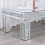 Comfy Living Rectangular Diamond Mirrored Crystal Coffee Table 5