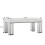 Comfy Living Rectangular Diamond Mirrored Crystal Coffee Table 6
