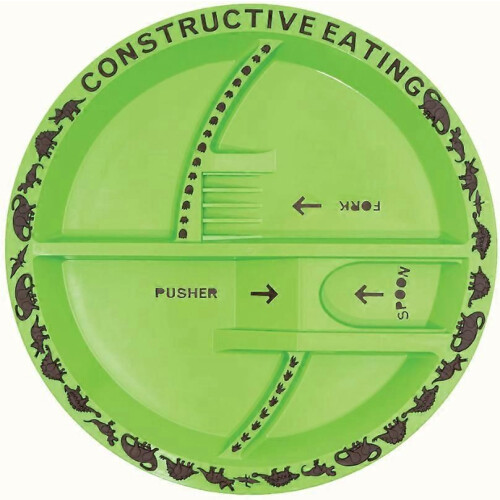 (fork)Dinneractive Kinder Dinosaurier Geschirr Set Auto Geschirr Teller Bagger Gabel Löffel Fun Geschirr 2