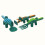 (fork)Dinneractive Kinder Dinosaurier Geschirr Set Auto Geschirr Teller Bagger Gabel Löffel Fun Geschirr 5