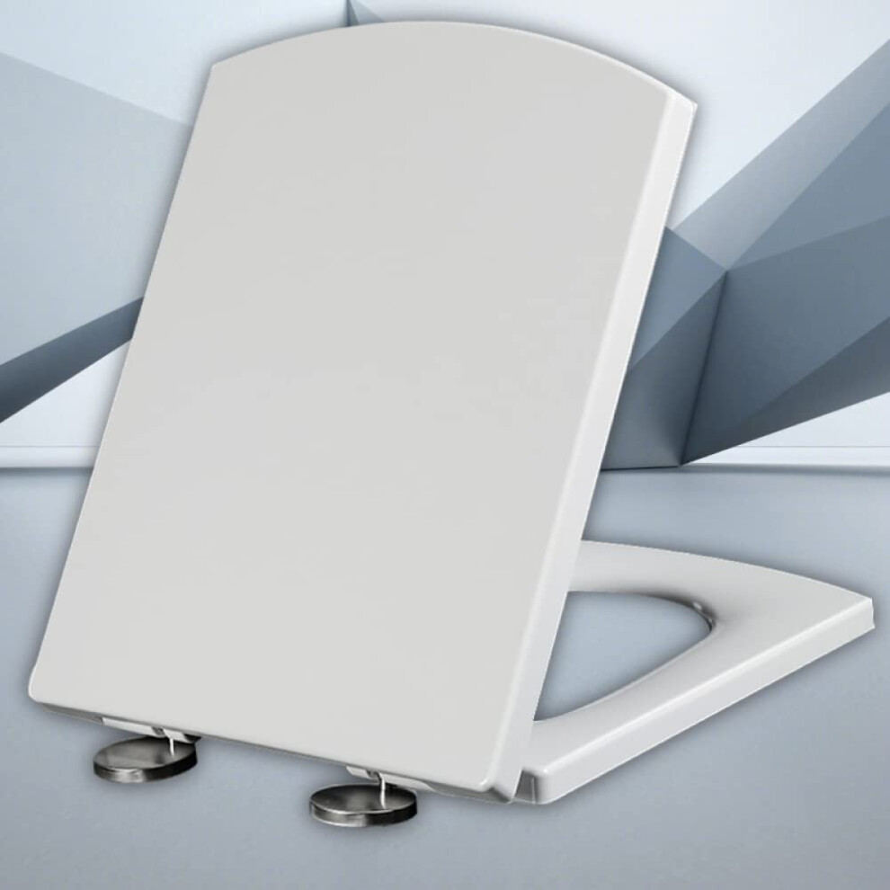 Universal Soft Close Toilet Seat Covers, White Toilet Lid, Easy Fit With Universal Fittings For Standard Bathrooms 6482260068565