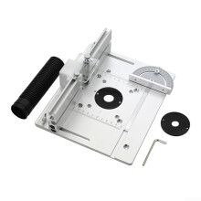 Aluminum Alloy Insert Plate for Router Tables, 3-Piece Set, Compatible with Electric Routers, Durable Construction